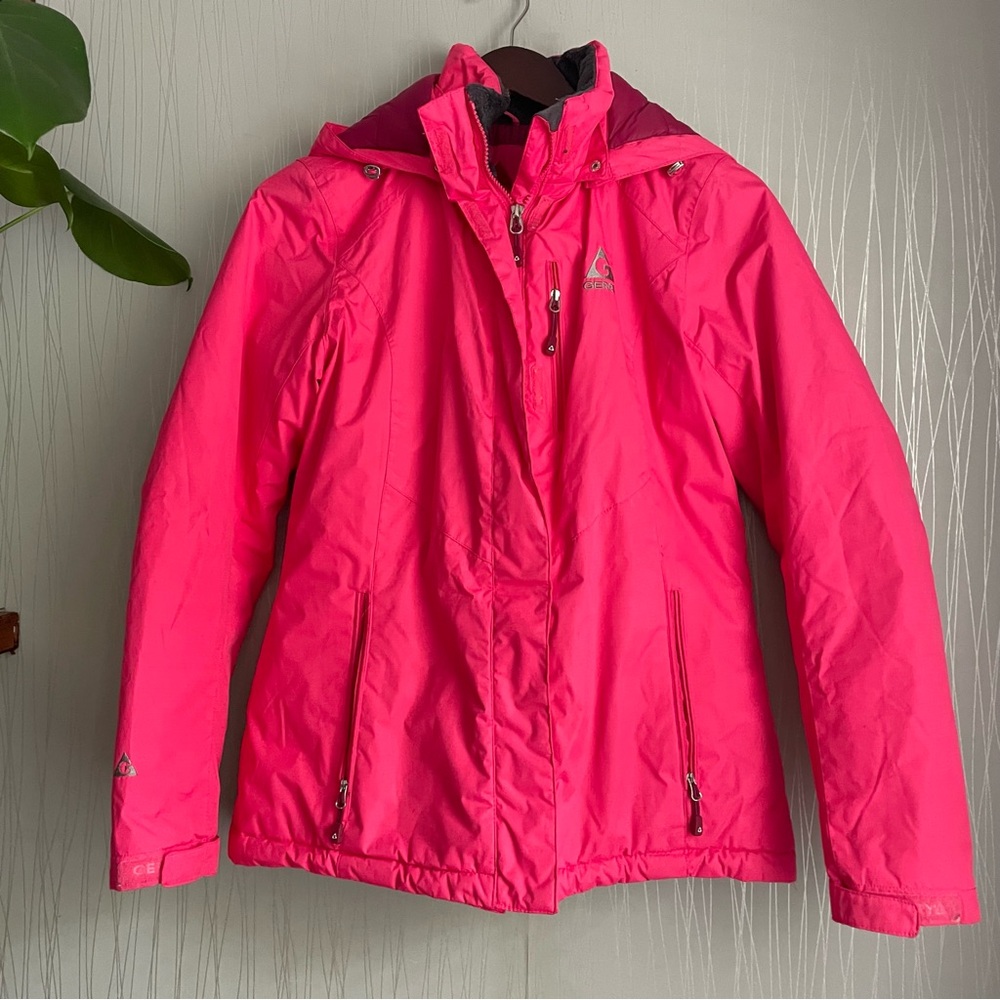 GERRY Winter Coat Jacket Water Resistant Cerise Hot Pink Size Small